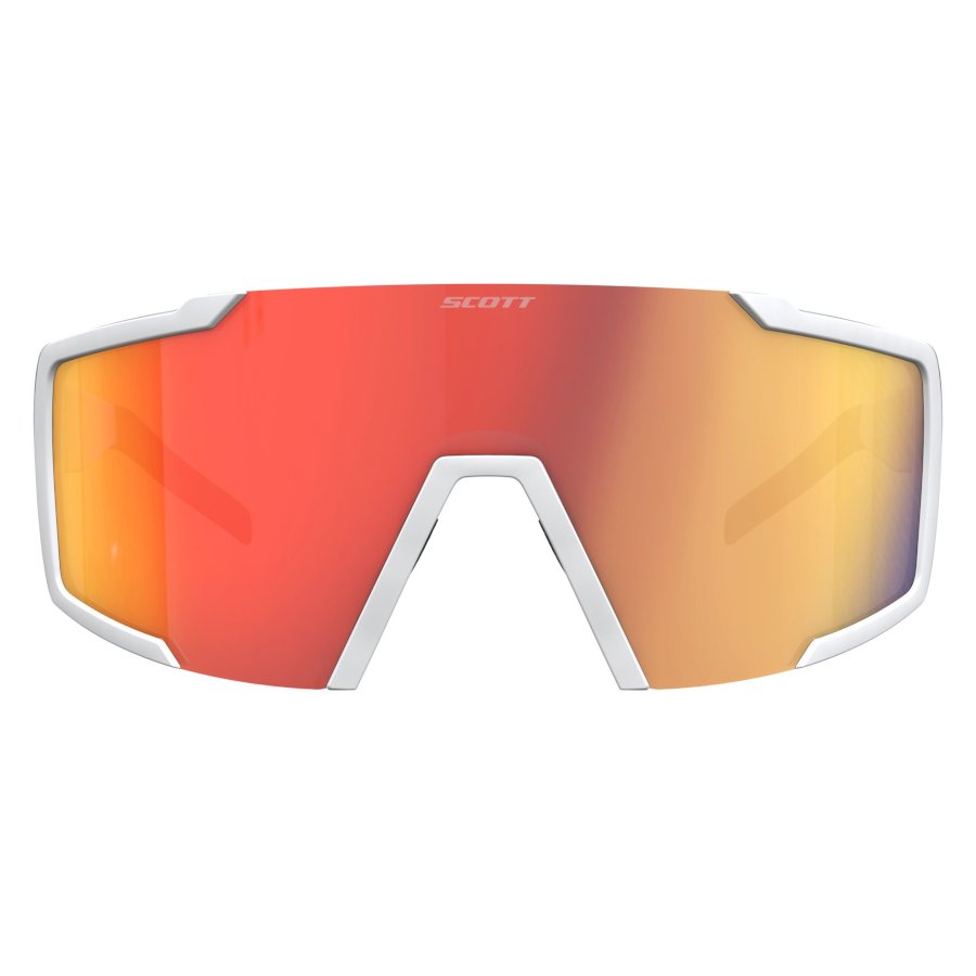 OCULOS DE SOL SCOTT - SHIELD - WHITE MATT/RED CHR